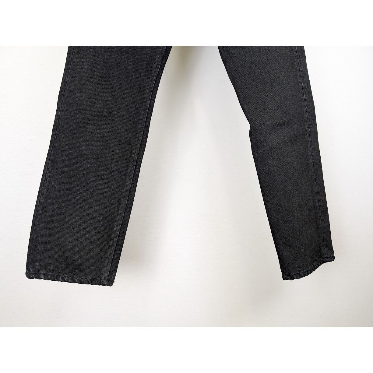 Balenciaga o1rshd1 Japanese Heavy Denim Pants in Pitch Black Size US 31 - 4 Thumbnail