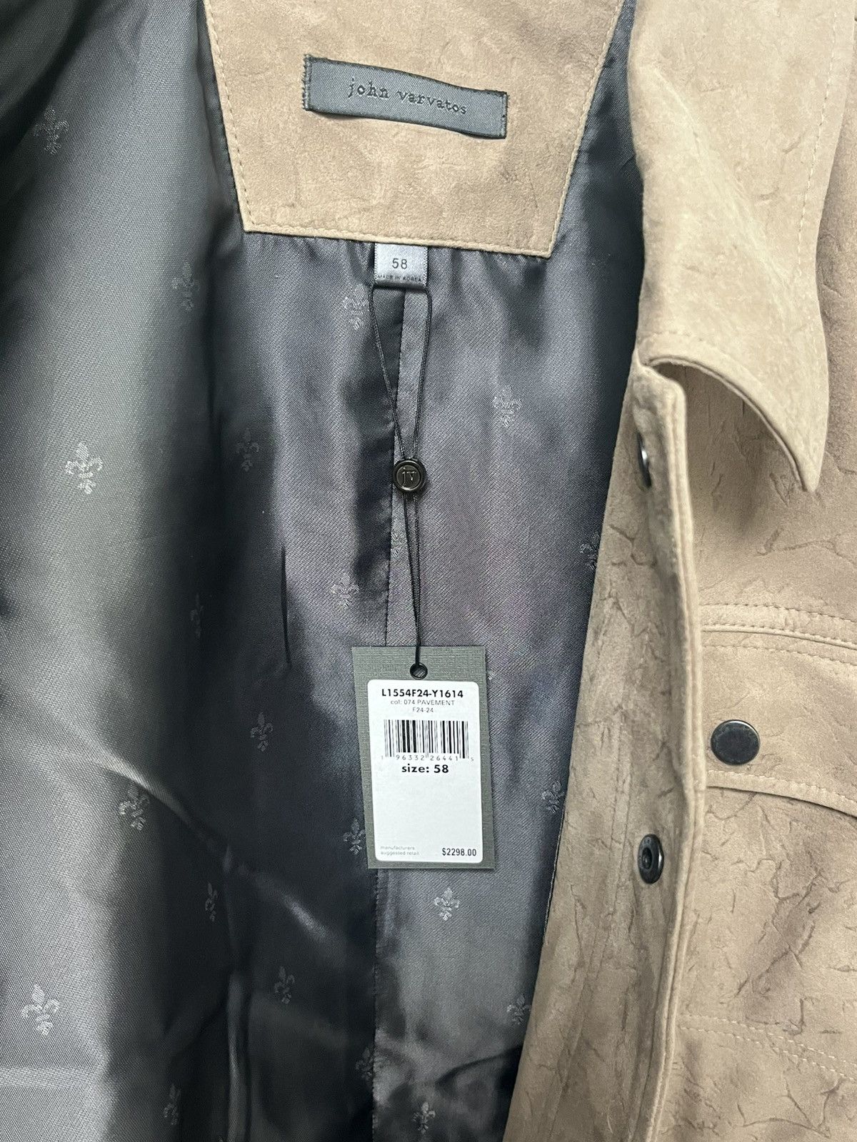 John Varvatos Dyker Trucker Jacket EU 58 USA 48 Size US XXL / EU 58 / 5 - 9 Thumbnail