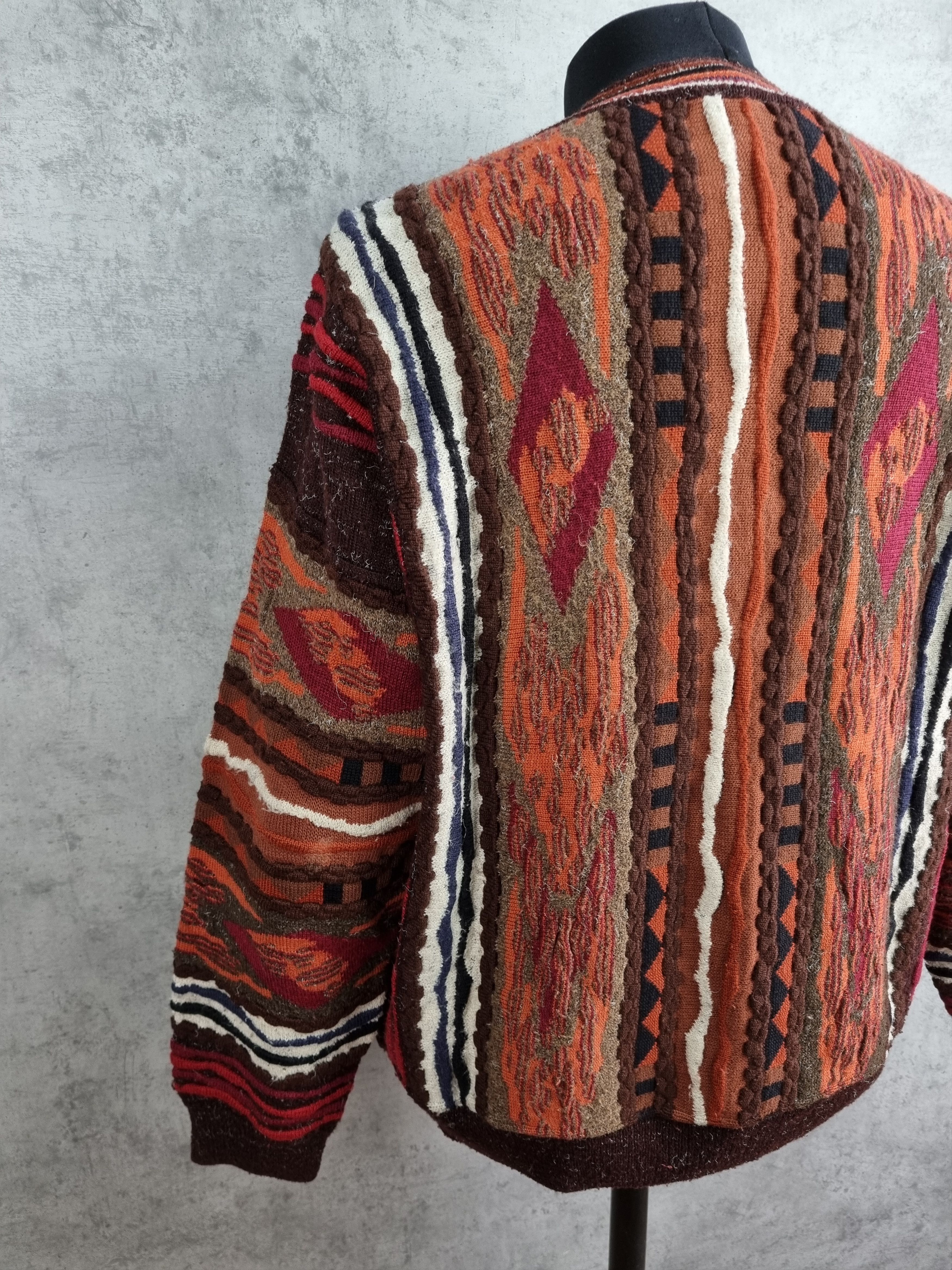 Vintage Baffo Coogi Knitted Sweater Carlo Colucci Style Size US L / EU 52-54 / 3 - 11 Thumbnail