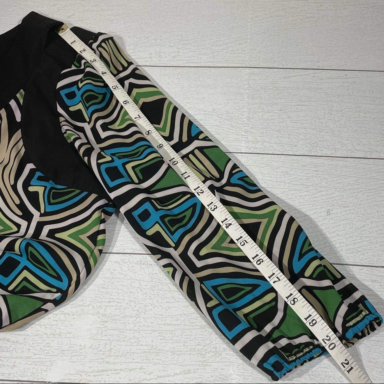 Other JW Black Cut Out Shoulder 3/4 Sleeve Retro Design Shirt XL Size XL / US 12-14 / IT 48-50 - 4 Thumbnail