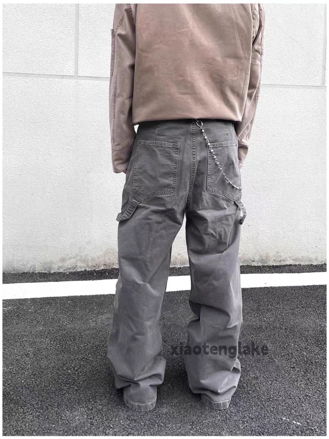 Vintage Unisex utility loose baggy skate hiphop carpenter pants Size US 31 - 5 Thumbnail