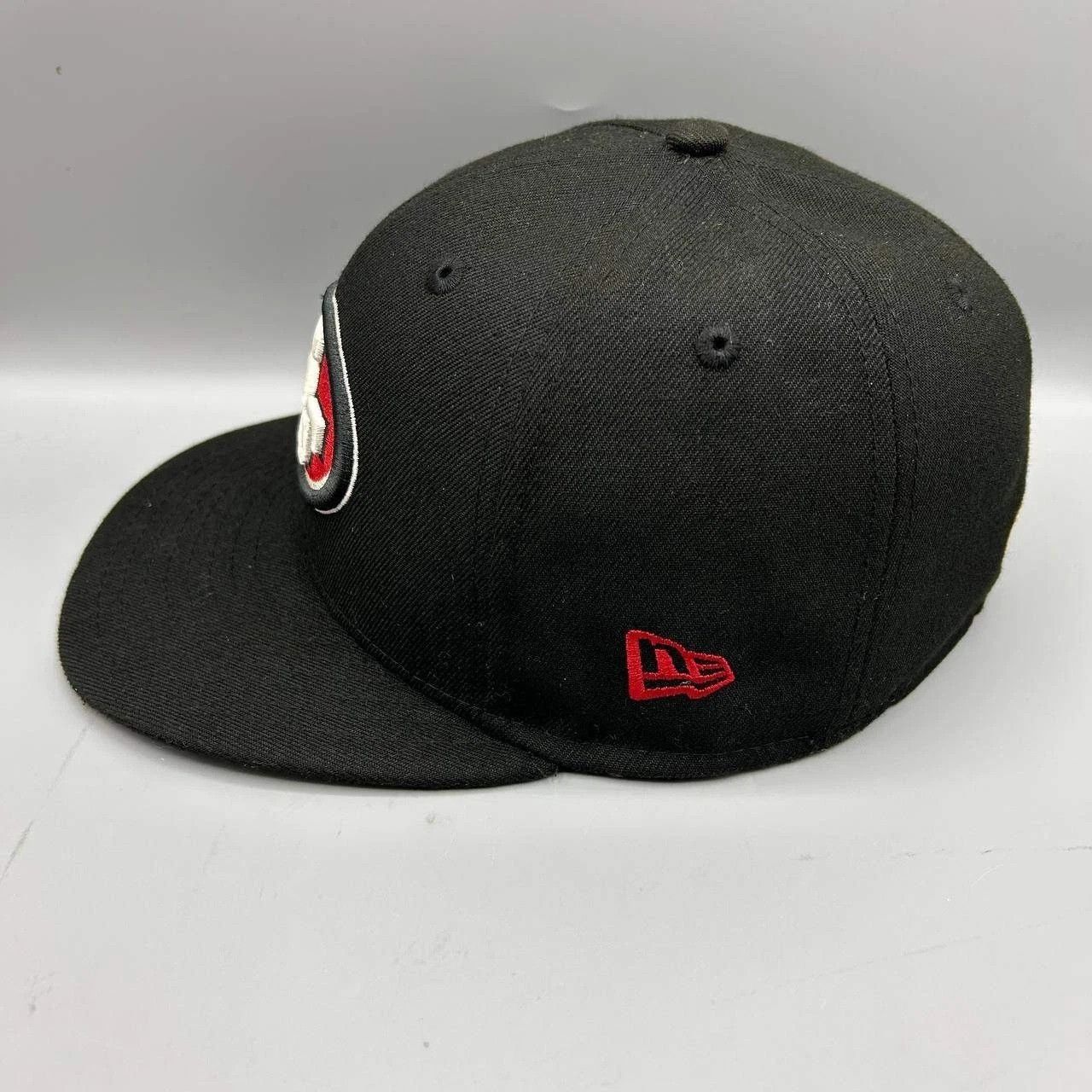 New Era San Francisco 49ers Hat Men 7 1/4 Black NFL Fitted Cap Size ONE SIZE - 3 Thumbnail