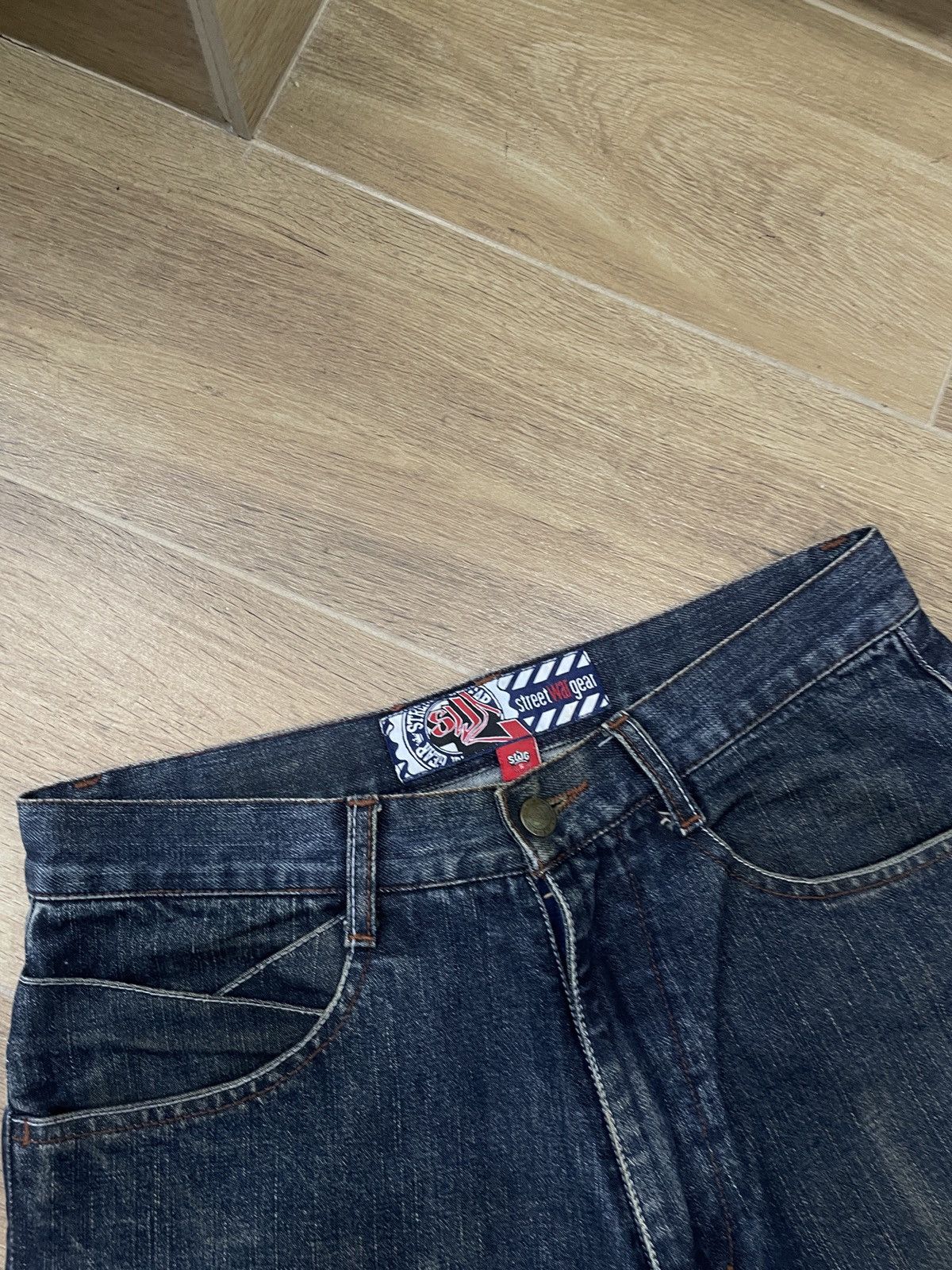Vintage Vintage Baggy Jeans Flared Avant Garde Y2K Rap Washed Japan Size US 32 / EU 48 - 8 Thumbnail