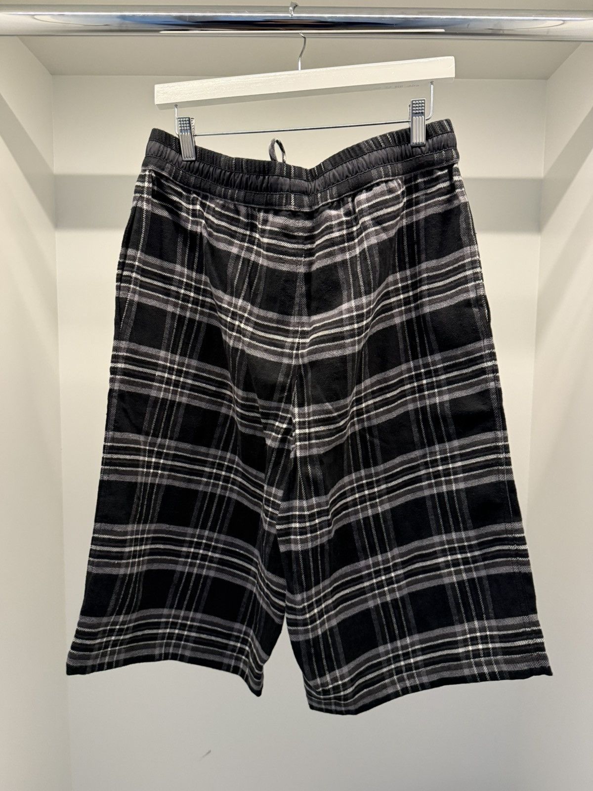 Chrome Hearts After School Flannel Shorts SS26 — Black/Gray — Size L — NWT Size US 34 / EU 50 - 2 Thumbnail