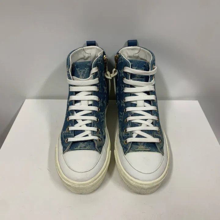 Louis Vuitton Louis Vuitton Stellar Blue Casual Sneakers -2508 Size US 5 / EU 37 - 2 Thumbnail