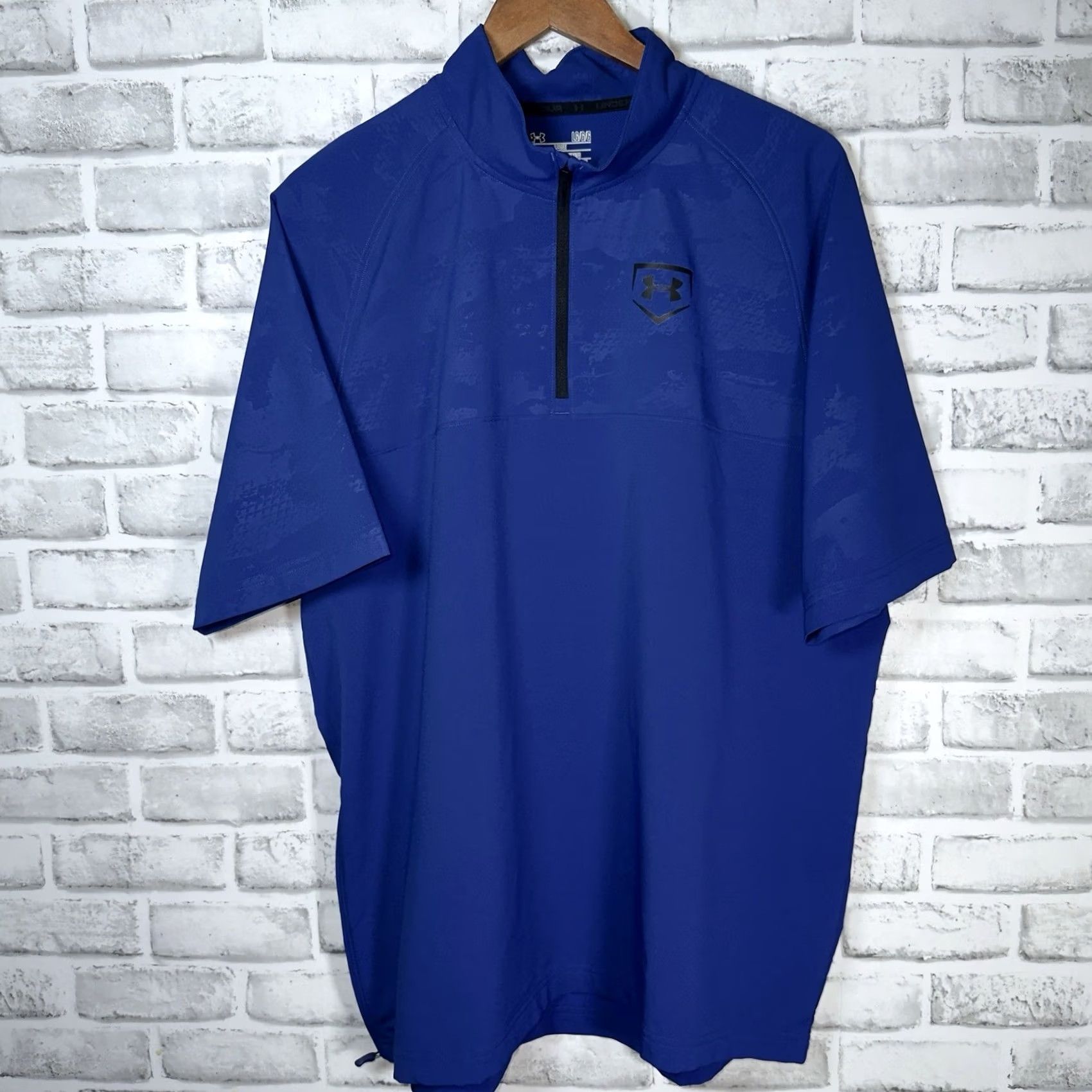 Under Armour Under Armour HeatGear Pullover Half Zip Shirt Mens Size L Blue Tight Fit Size US L / EU 52-54 / 3 - 2 Thumbnail