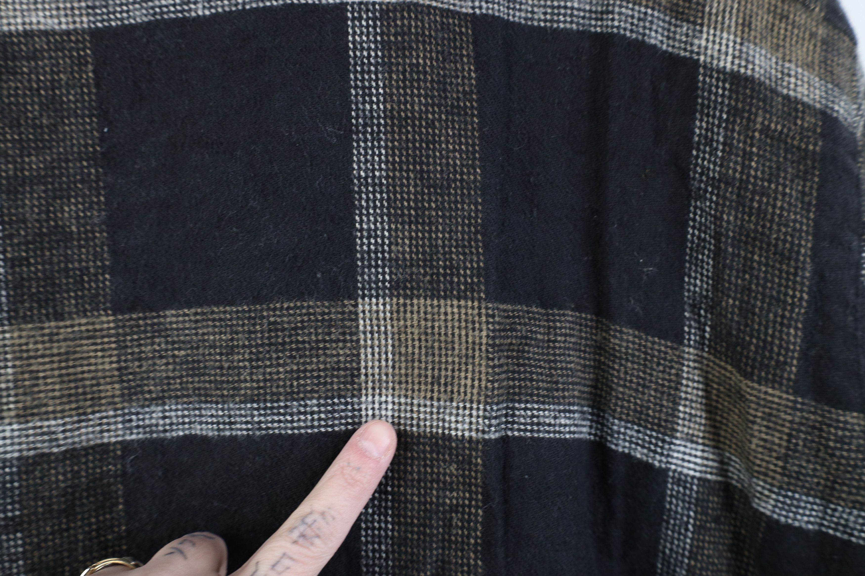 Vintage Vintage 90s Streetwear Lined Flannel Button Shirt Jacket Size US XL / EU 56 / 4 - 13 Thumbnail