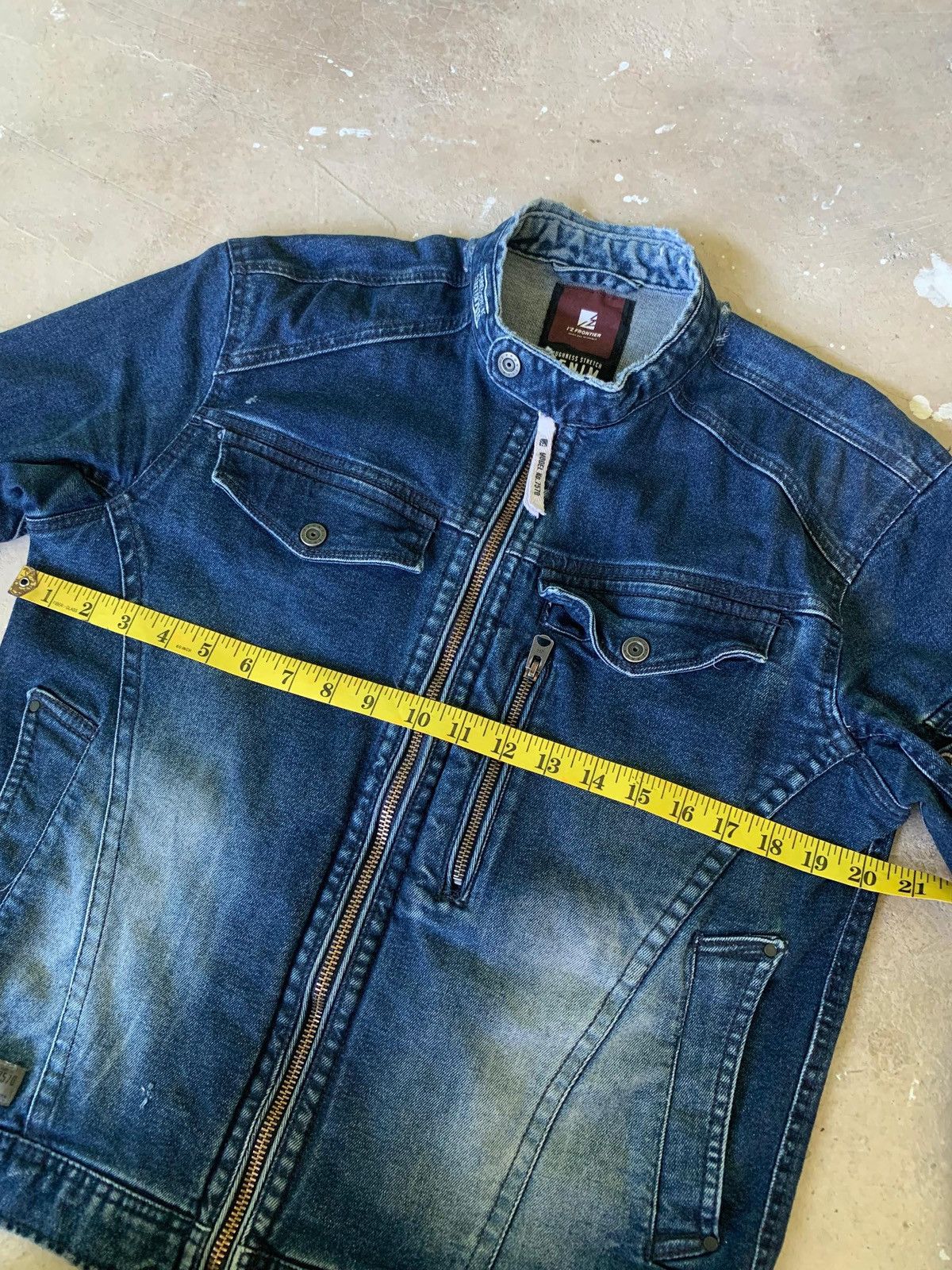 Japanese Brand I’Z Frontier 7570 Distressed Denim Rider Jacket Size US M / EU 48-50 / 2 - 17 Thumbnail