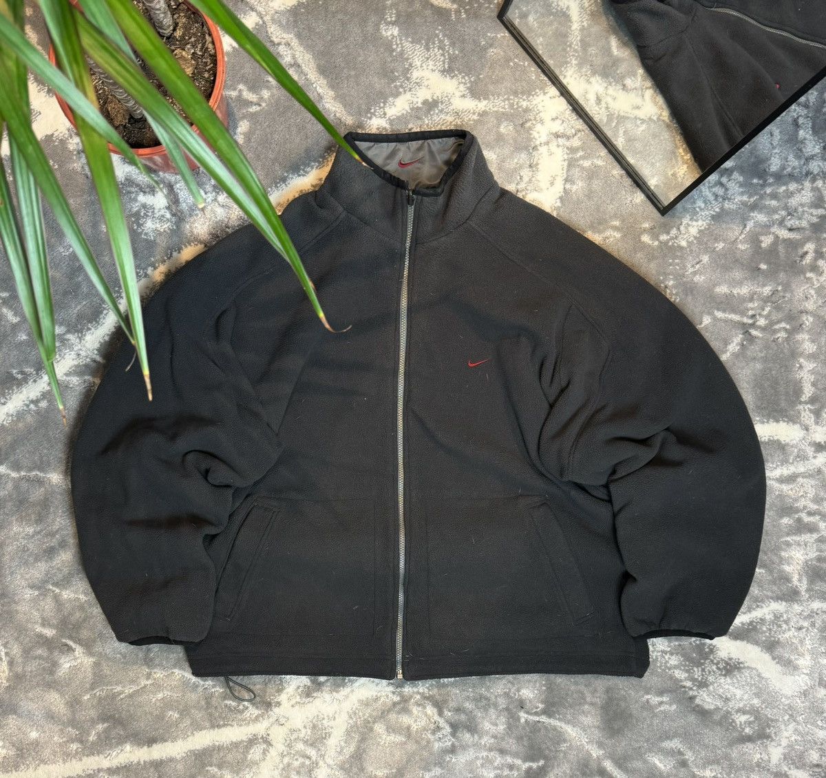 90s Nike Vintage Double Sided Nylon / Fleece Jacket Gorpcore