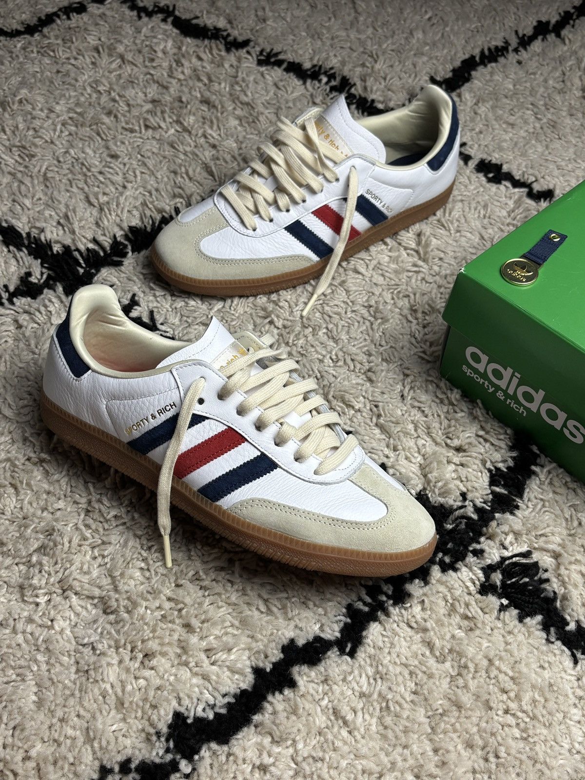 Adidas x Sporty Rich Samba OG Olympic Hype Sneakers Shoes