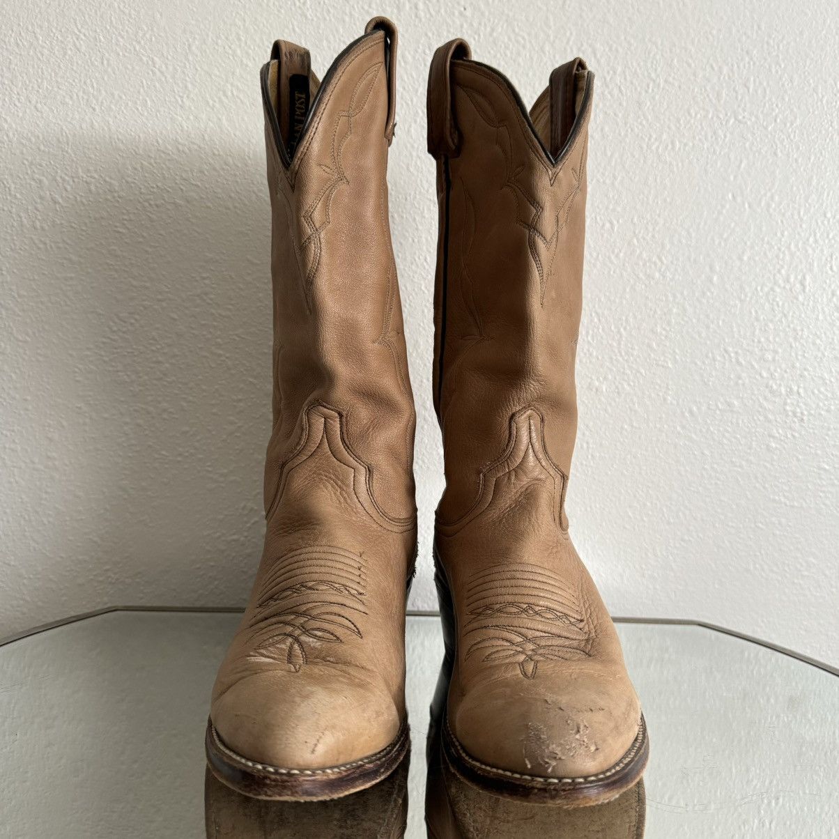 Dan Post DAN POST Vintage Tan Leather Western Rancher Cowboy Boots Size US 8 / EU 41 - 6 Thumbnail