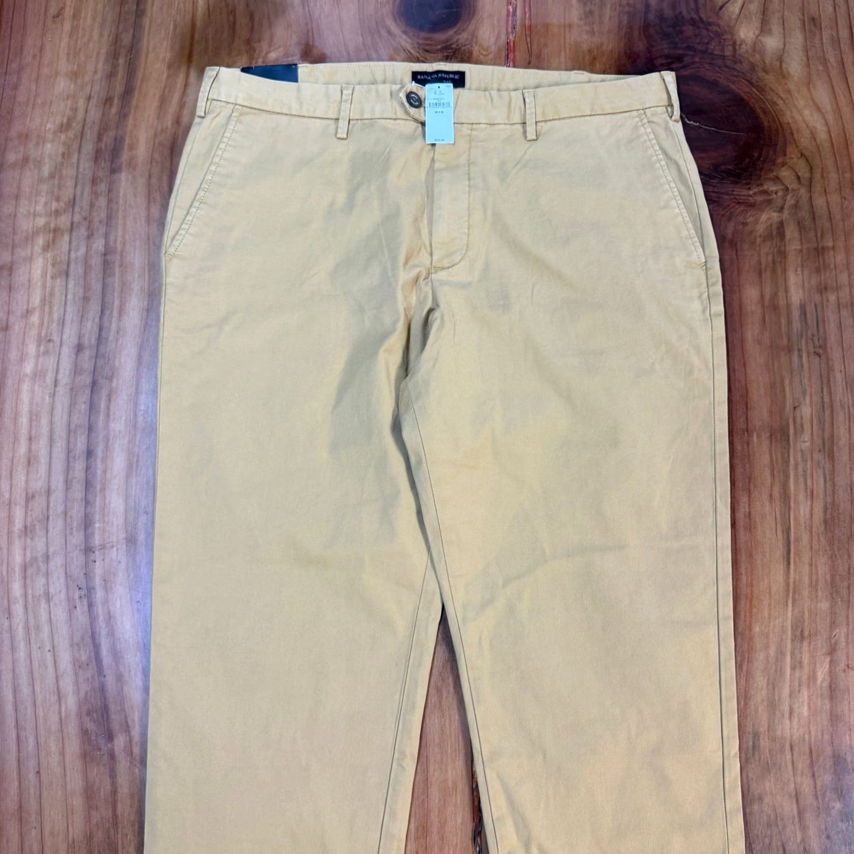 Banana Republic Banana Republic Mens Pants Chino Straight Leg 5-Pocket 32 Regular Beige C3-12 Size US 32 / EU 48 - 3 Thumbnail