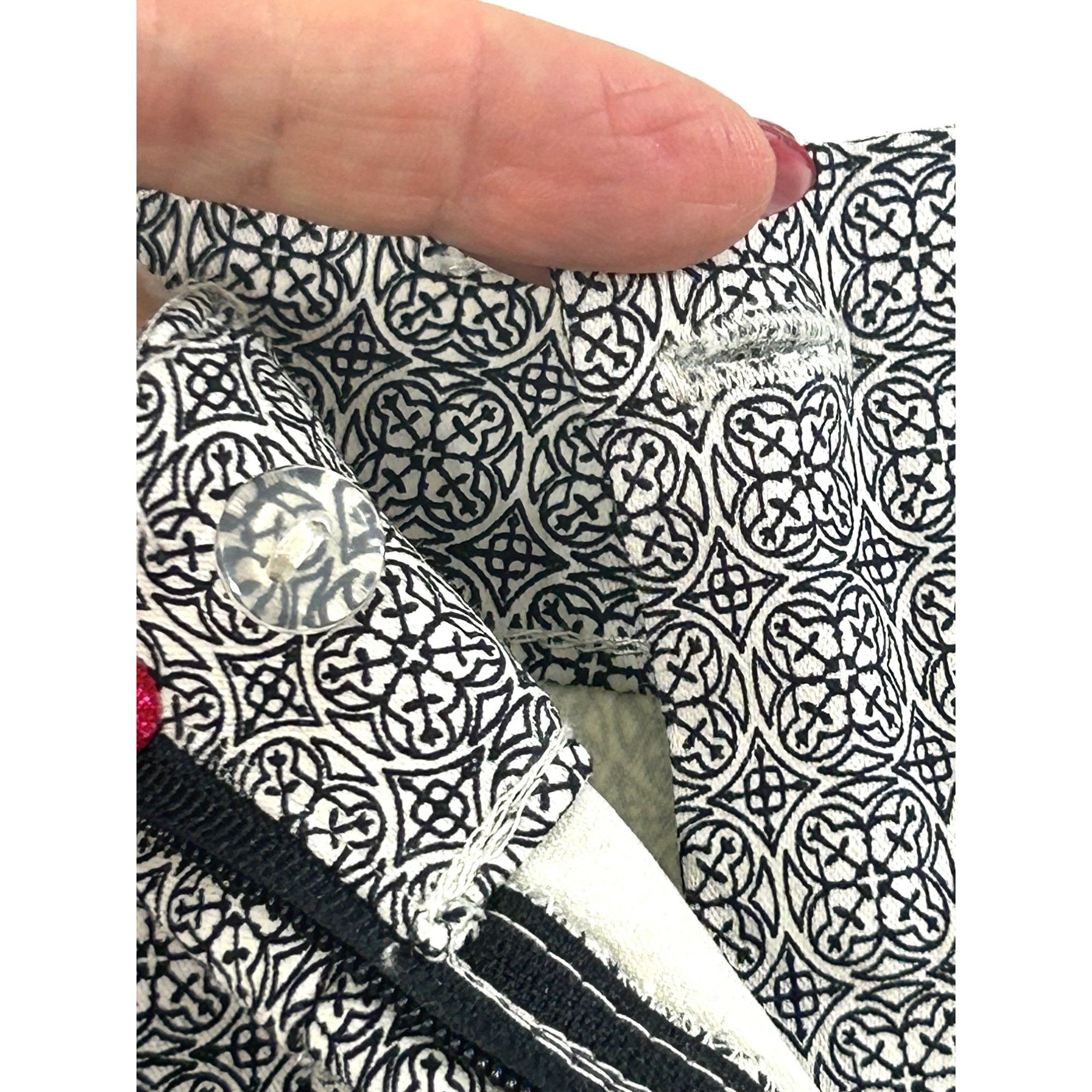 H&M H&M Women’s Ankle Pants 6 Black White Geometric Tapered Zip Size 28" / US 6 / IT 42 - 15 Thumbnail