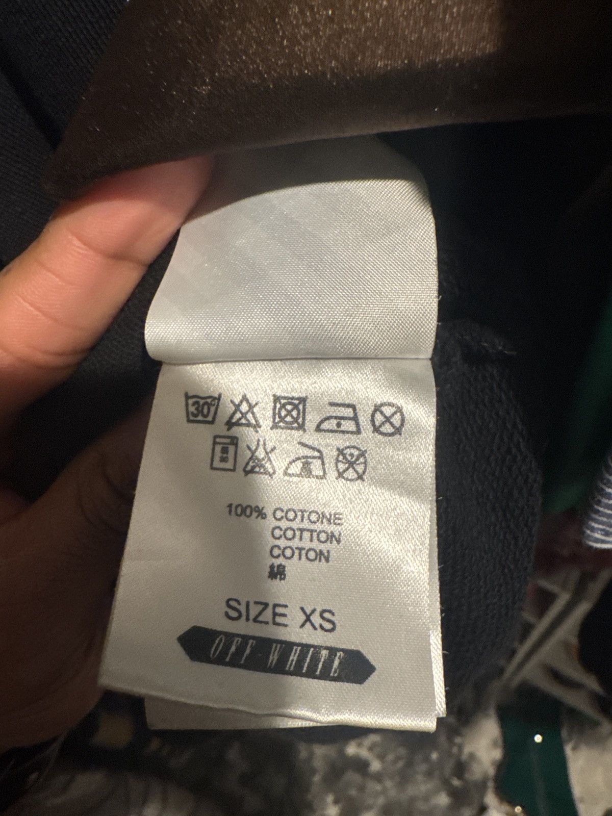 Designer × Off-White Off-White 'Blue Collar' Hoodie Size US XS / EU 42 / 0 - 6 Thumbnail