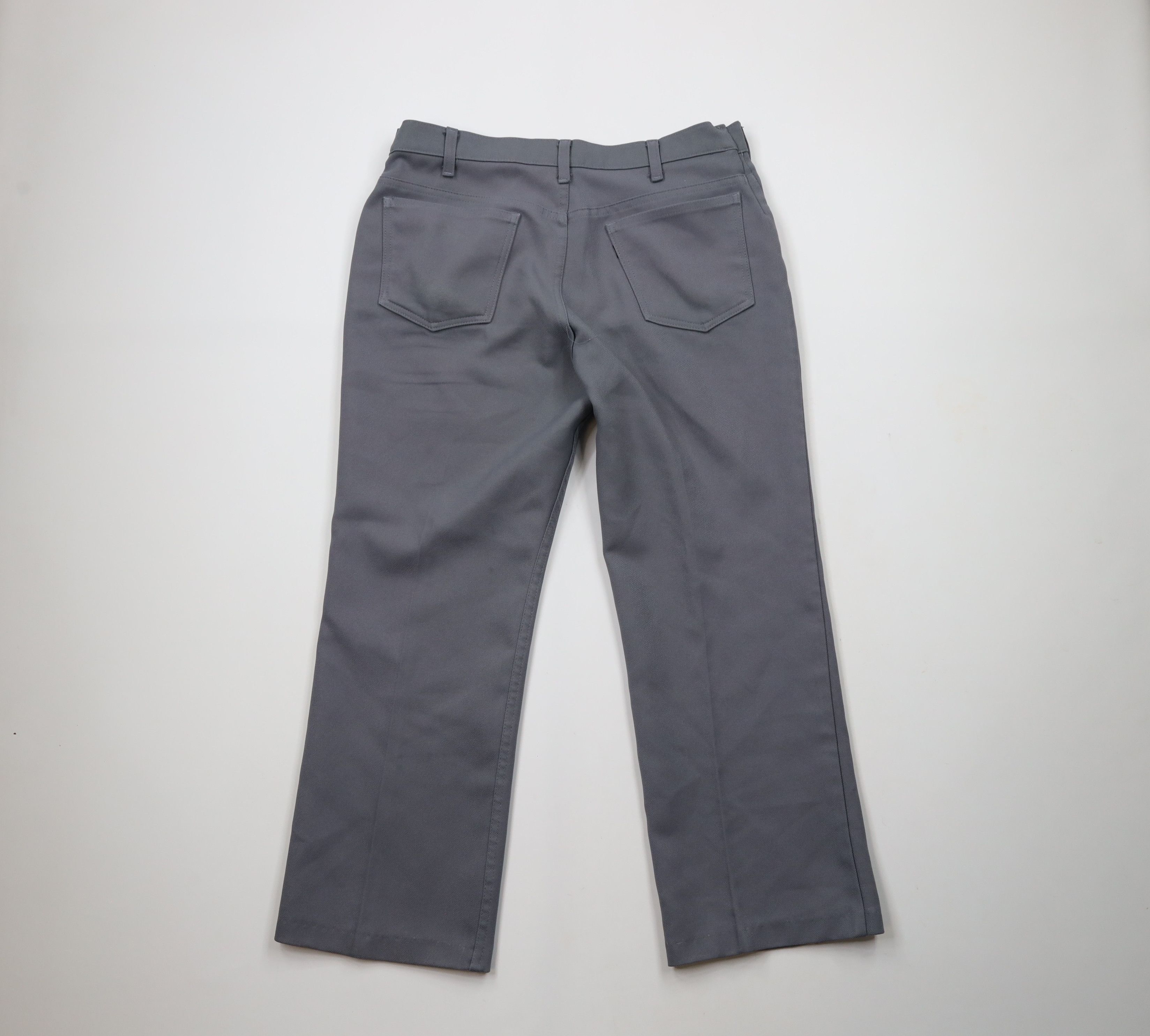 Levi's × Vintage Vintage 70s Levis Knit Wide Leg Bell Bottoms Chino Pants USA Size US 34 / EU 50 - 11 Thumbnail
