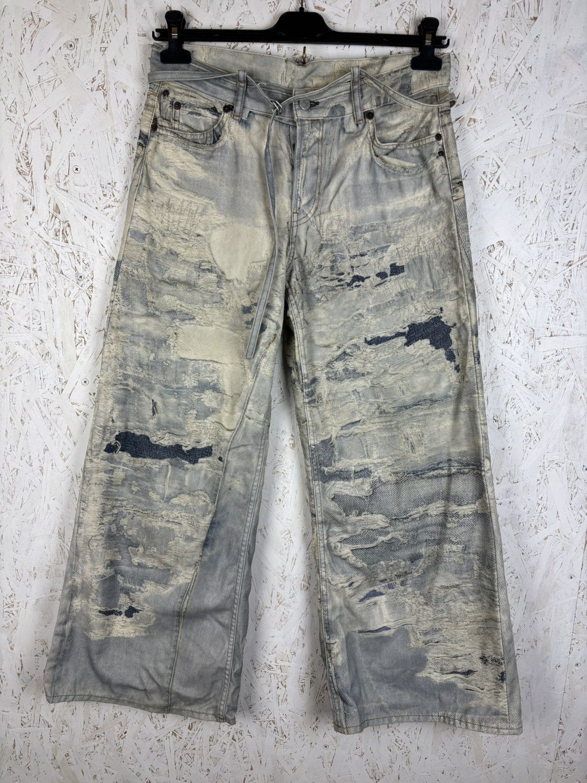 Acne Studios Acne Studios SS24 Digital Distressed Printed Jeans Size 25" / US 0 / IT 36 - 1 Thumbnail