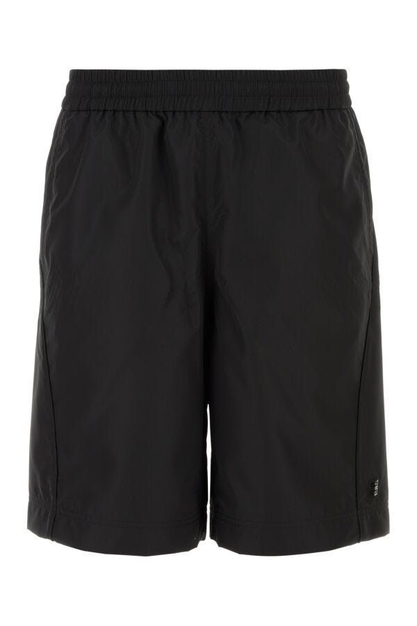 Givenchy o1n1vont0326 Polyester Barmuda Shorts in Black Size US 36 / EU 52 - 1 Thumbnail