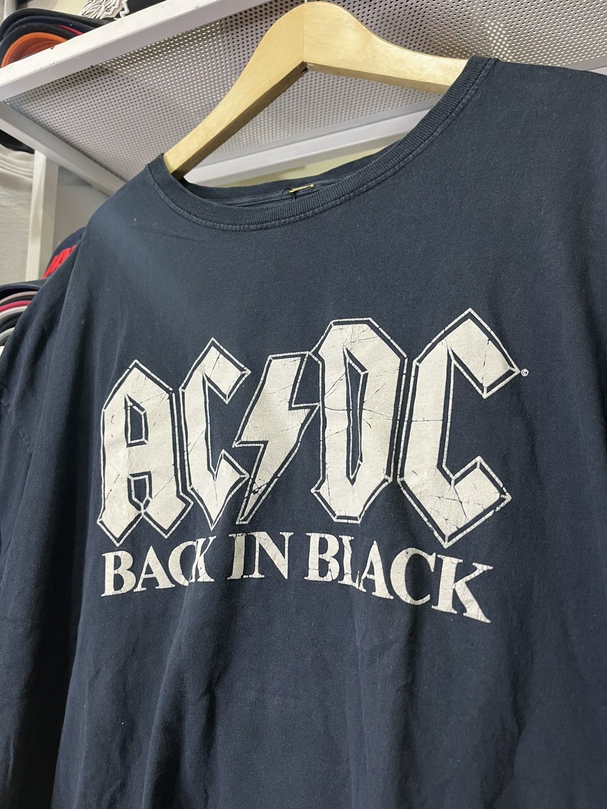 AC/DC Original T Shirt King 55 AC DC Back In Black Blue T Shirt Size US XXL / EU 58 / 5 - 3 Thumbnail
