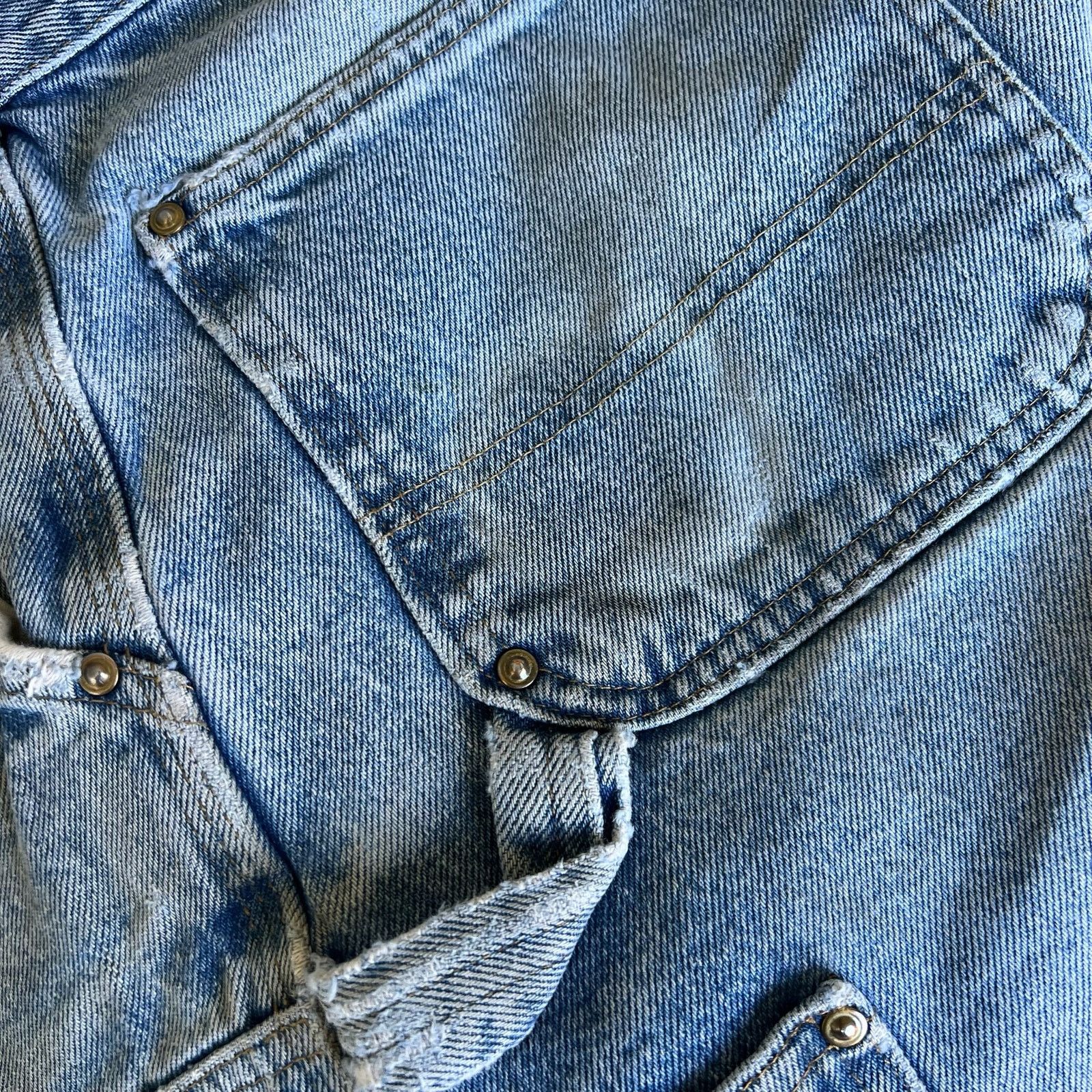 Carhartt × Vintage Carhartt faded denim blue jean double knee work wear pants Size US 32 / EU 48 - 15 Thumbnail