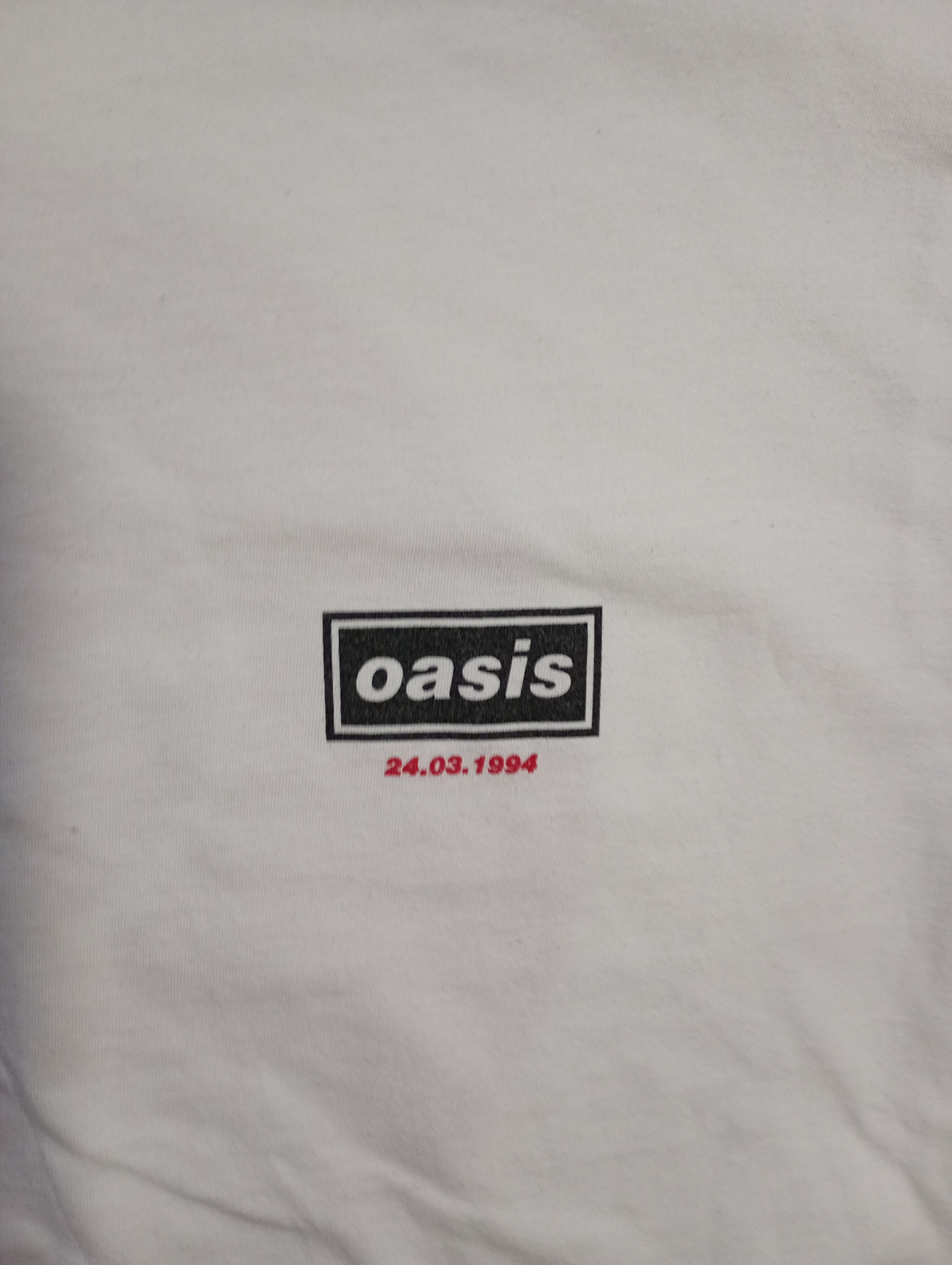 Band Tees Oasis - Live at 100 Club, London, March 24, 1994 Size US L / EU 52-54 / 3 - 5 Thumbnail