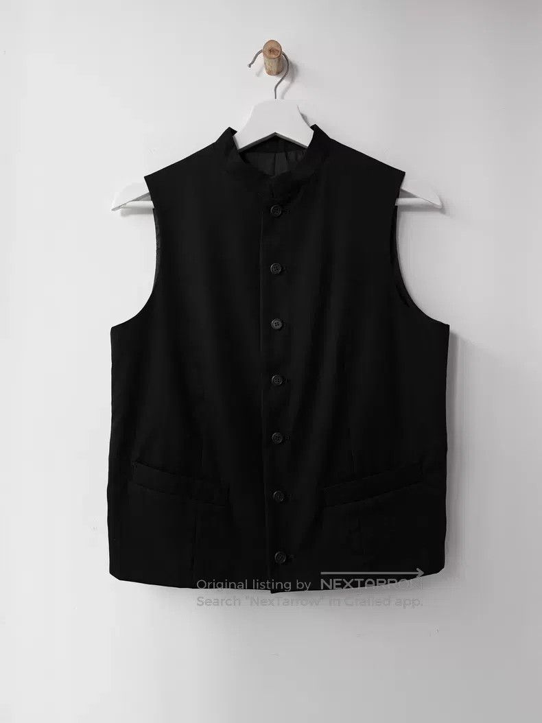 Yohji Yamamoto Yohji Yamamoto size os 2000AW Straight-Front Collar Vest Size US M / EU 48-50 / 2 - 1 Thumbnail