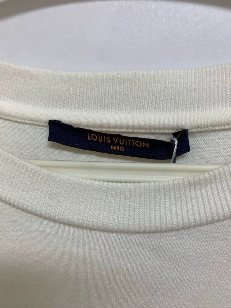 Louis Vuitton Louis Vuitton White monogram graffiti embroidered short sle Size US L / EU 52-54 / 3 - 3 Thumbnail