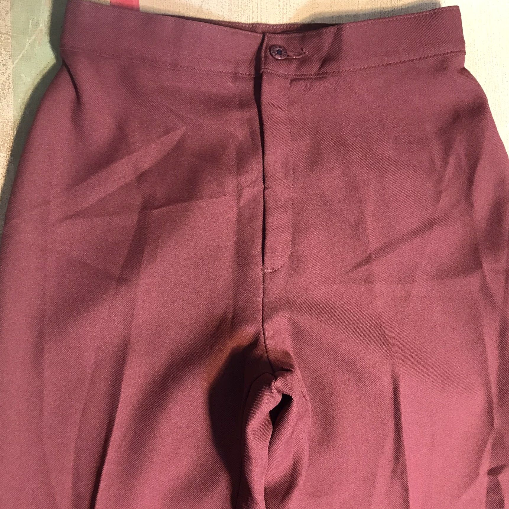 Vintage VINTAGE Levis Pants Main Points: 554 Polyester Pleated Straight Leg USA Red 27x29 Size 2 Womens Size 26" / US 2 / IT 38 - 4 Thumbnail
