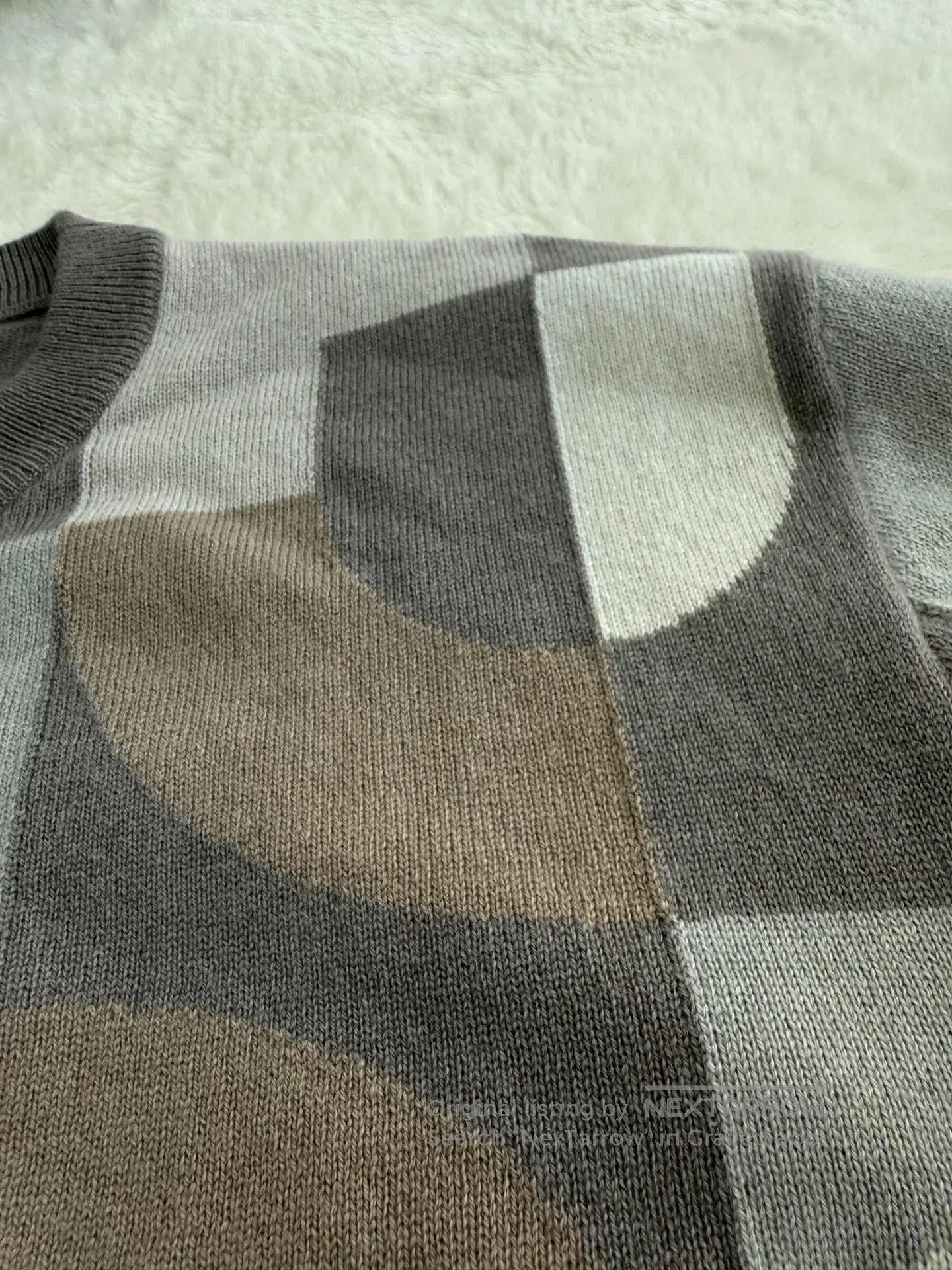 Hermes Hermes Men's Cashmere Sweater Irregular Pattern. Size US M / EU 48-50 / 2 - 4 Thumbnail