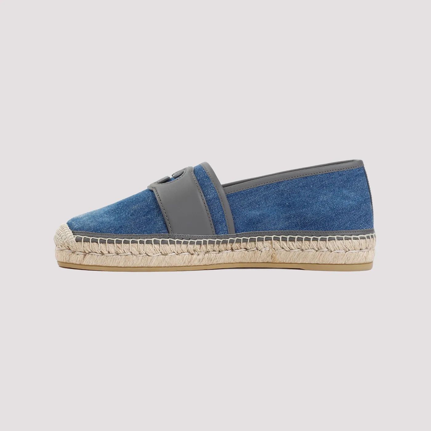 Gucci o1mt1gz0225 Espadrilles With Interlocking G in Blue/Grey Size US 7 / EU 40 - 2 Thumbnail