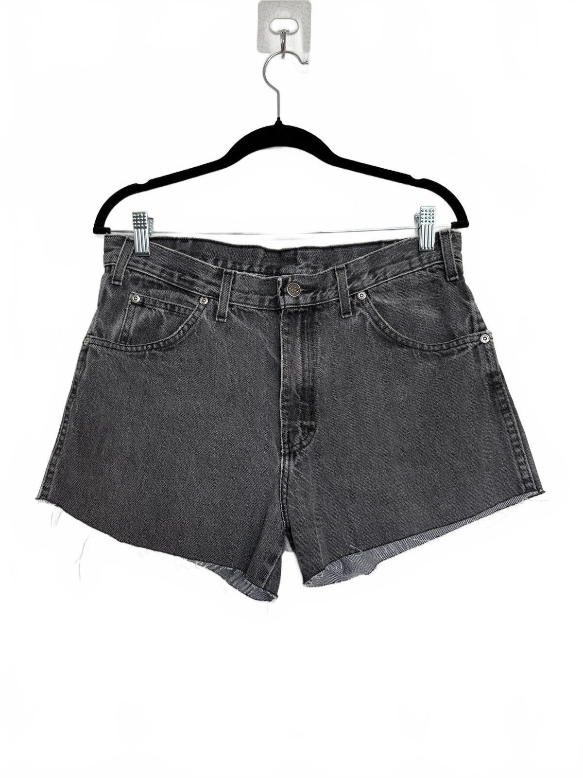 Dickies Men Dickies Black Denim Cut Off Shorts Size US 33 - 4 Thumbnail