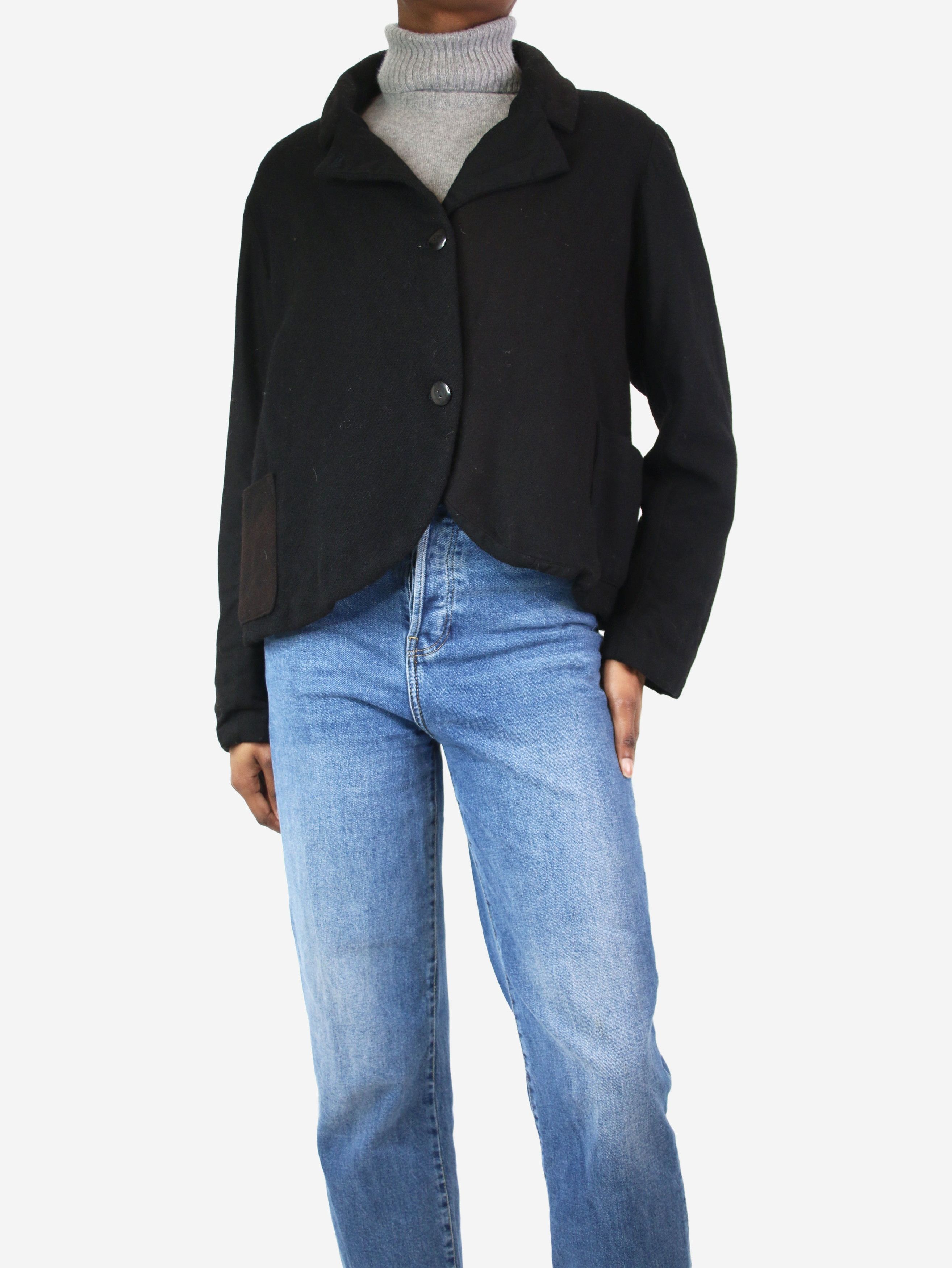 image of Ricorrrobe Black Wool Jacket - Size M, Women's