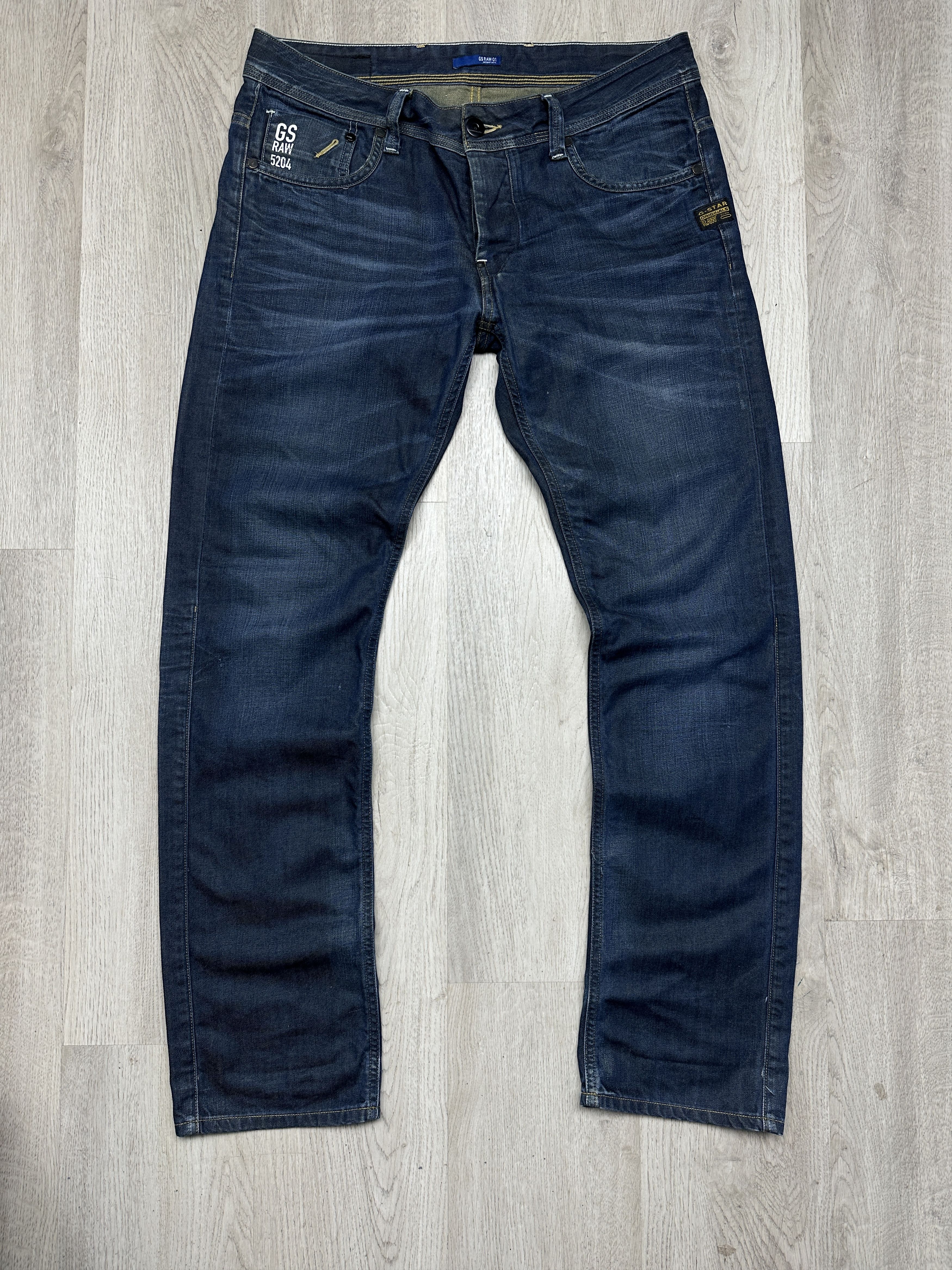 G-Star G Star Raw Mens Attacc Low Straight Denim Pants Jeans Size US 34 / EU 50 - 4 Thumbnail