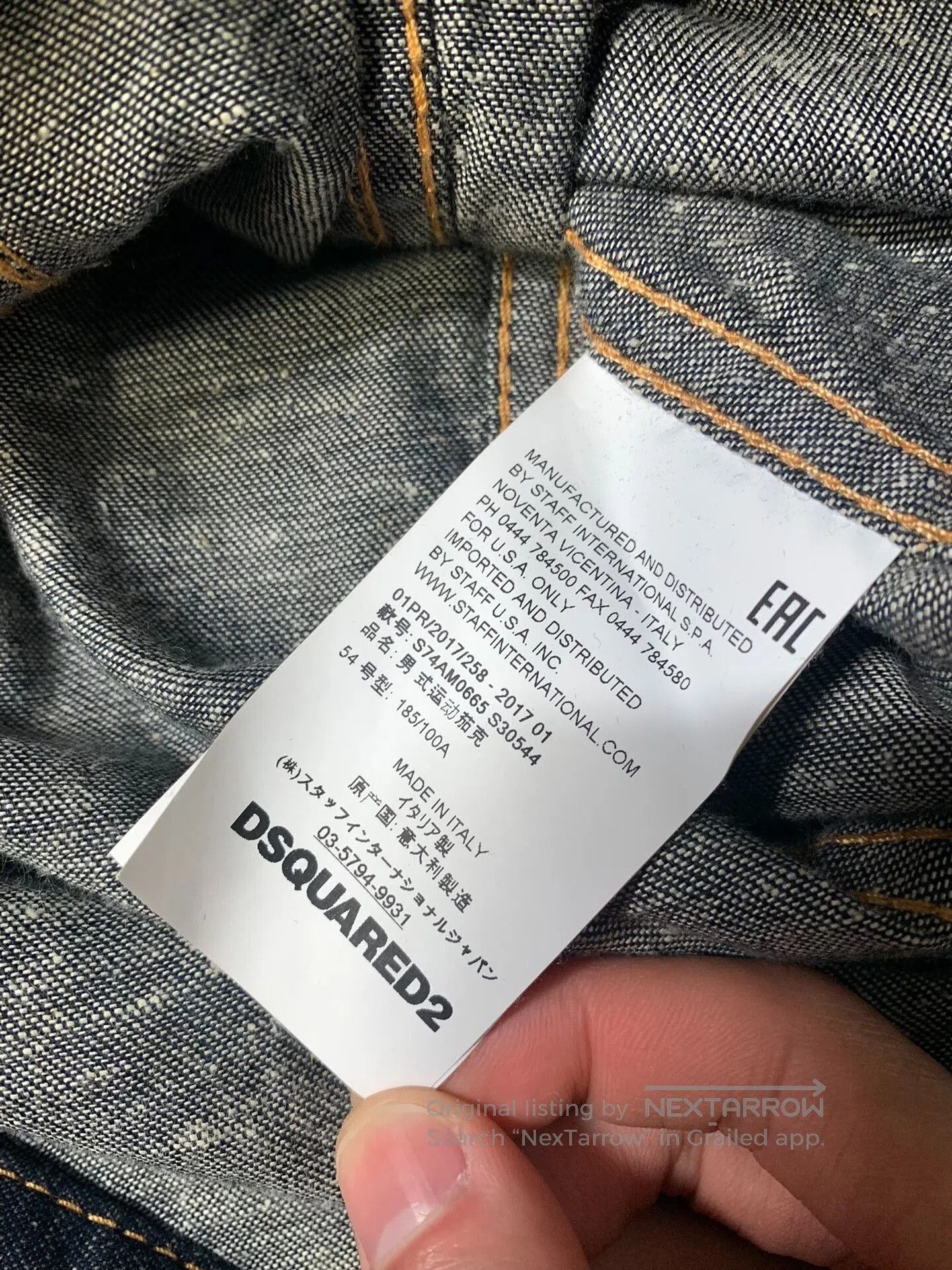 Dsquared2 Dsquared2 Distressed Denim Jacket. Size US L / EU 52-54 / 3 - 3 Thumbnail