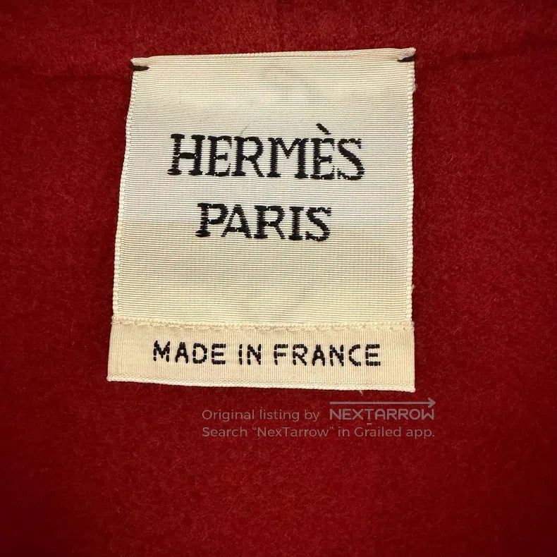 Hermes Hermes Red cashmere coat Size XS / US 0-2 / IT 36-38 - 3 Thumbnail