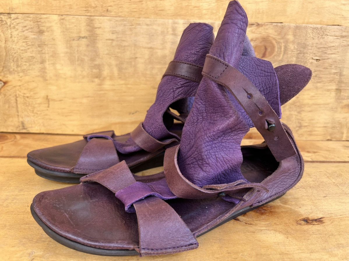 Trippen Trippen wedge sandal Purple Leather Shoes Size EU 40/ US 9 Size US 10 / IT 40 - 4 Thumbnail
