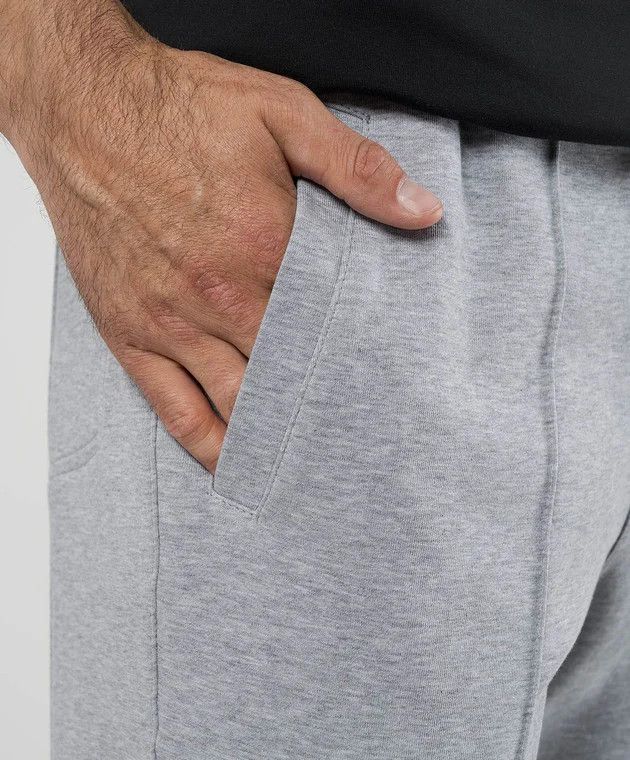 Brunello Cucinelli o1y0526 Jogger & Sweatpant in Gray Size US 32 / EU 48 - 4 Thumbnail