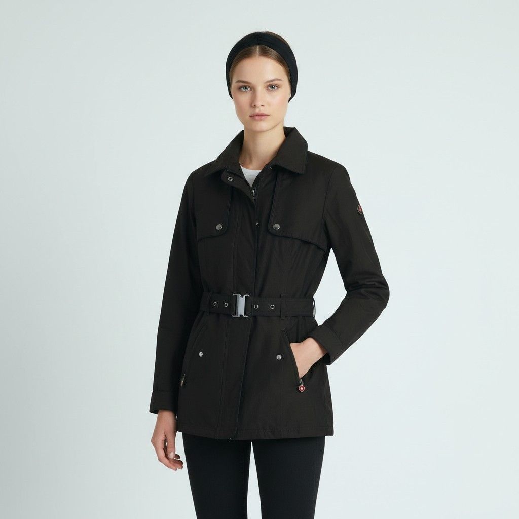 Wellensteyn Women M (S) Jacket Black Miami Belted 9554