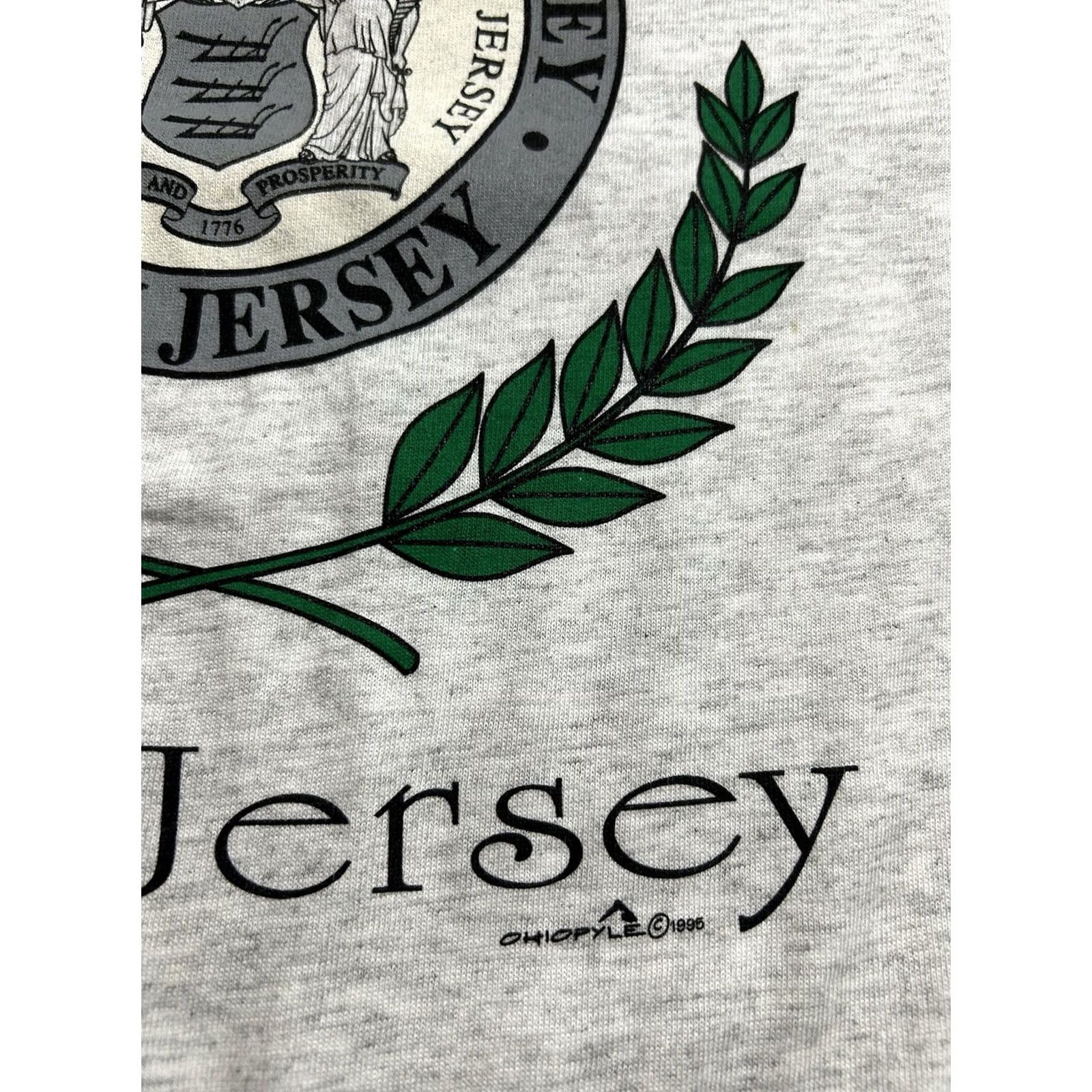 Hanes VINTAGE 1995 Fair Lawn New Jersey Town Tee XL Gray Size US XL / EU 56 / 4 - 4 Thumbnail