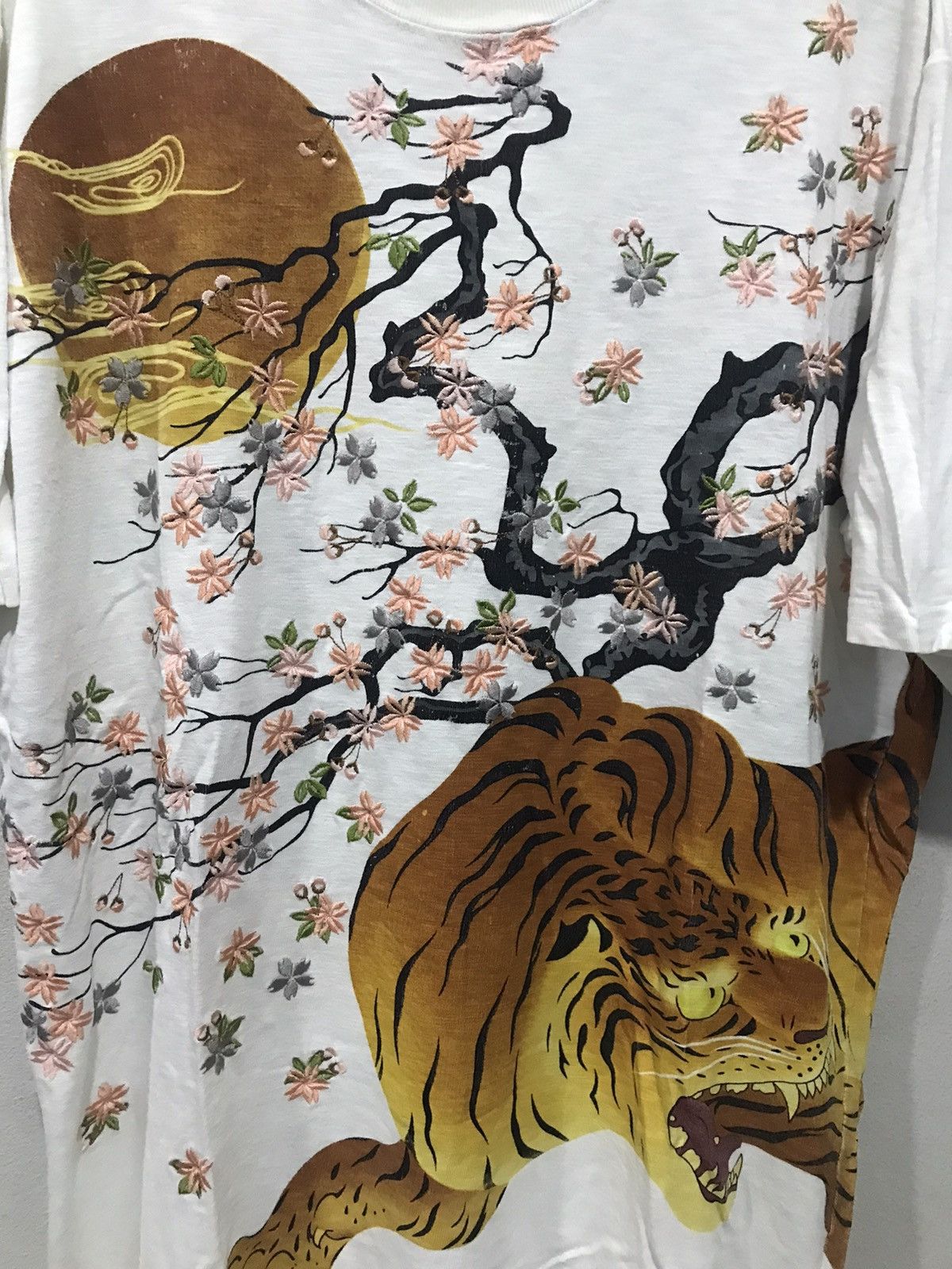 Other Sukajan Tee Tiger Mirror Print With Sakura Tree Concept Size US XL / EU 56 / 4 - 2 Thumbnail