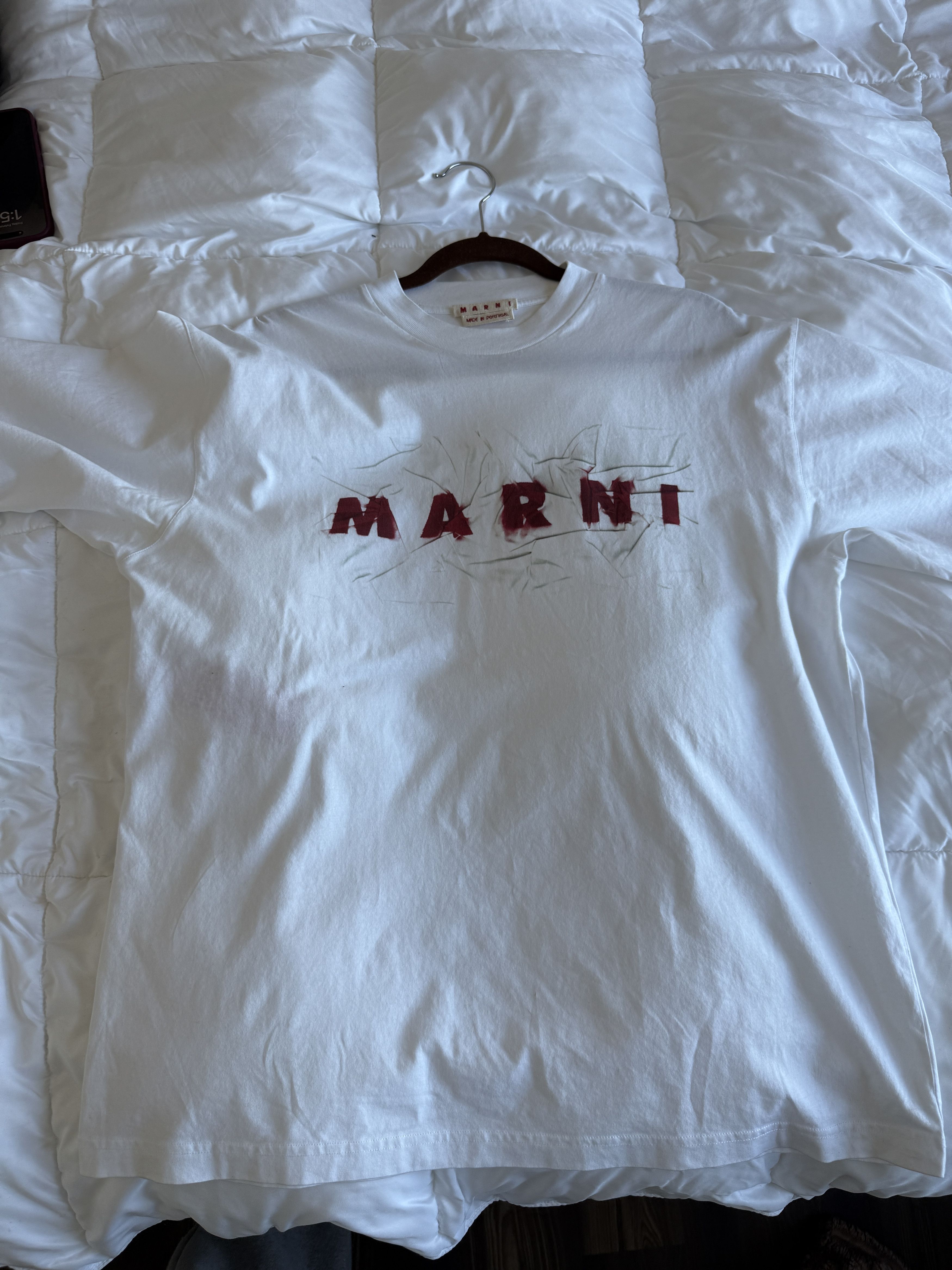 Marni White Marni Relaxed Fit Short Sleeve Size US M / EU 48-50 / 2 - 1 Thumbnail
