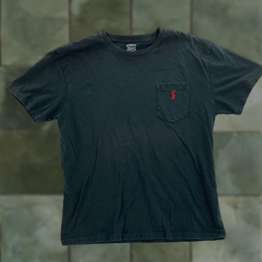 Polo Ralph Lauren Polo Ralph Lauren T-Shirt Mens Medium Short Sleeve Crew Neck Black Logo Cotton Size US M / EU 48-50 / 2 - 1 Thumbnail