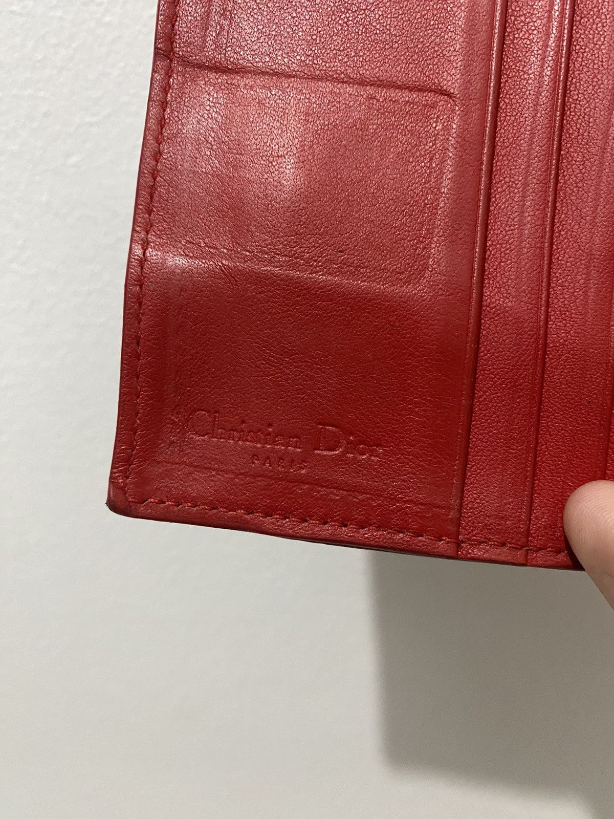Dior Christian Dior Monogram Patent Leather Small Bi-fold Wallet Size ONE SIZE - 4 Thumbnail