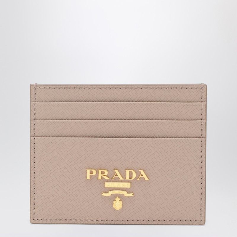 Prada Prada Powder-Pink Saffiano Cardholder Size ONE SIZE - 1 Thumbnail