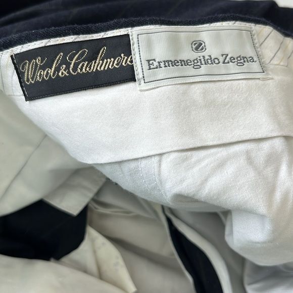Ermenegildo Zegna Ermenegildo Zegna Cashmere Wool Pinstriped Cuffed 5 Pocket P Size 42R - 7 Thumbnail