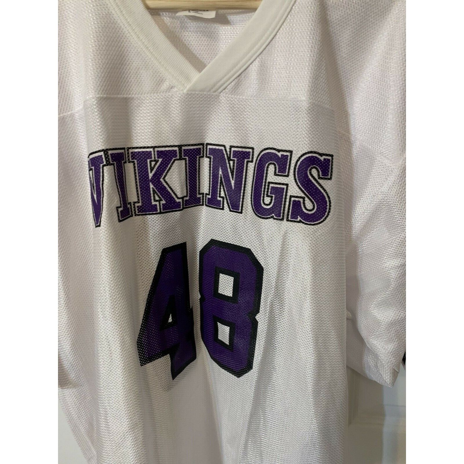 Other DA Vikings Jersey White Purple Men’s Sz L No 48 Size US L / EU 52-54 / 3 - 1 Thumbnail