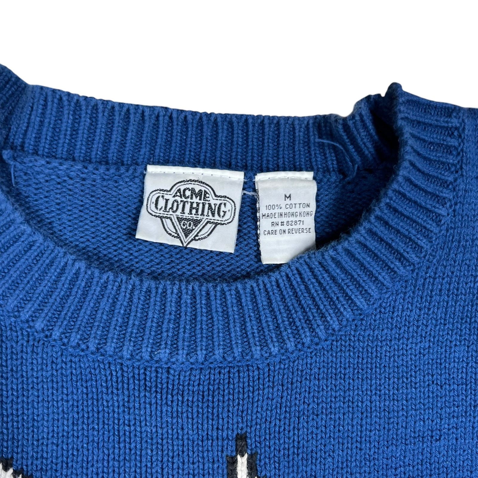 Acme Clothing × Vintage × Warner Bros Vintage Acme Clothing Looney Tunes Bugs Bunny skiing sweater Size US M / EU 48-50 / 2 - 5 Thumbnail