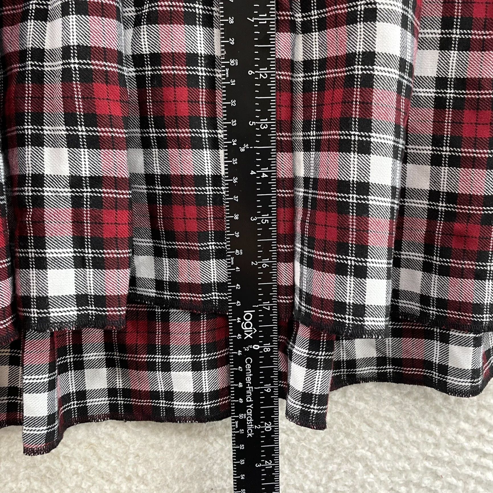 Tripp NYC VINTAGE Tripp NYC Plus Size Pleated Mini Skirt 20 Red Plaid Goth Punk Cyber Womens Size 42" / US 20 - 6 Thumbnail