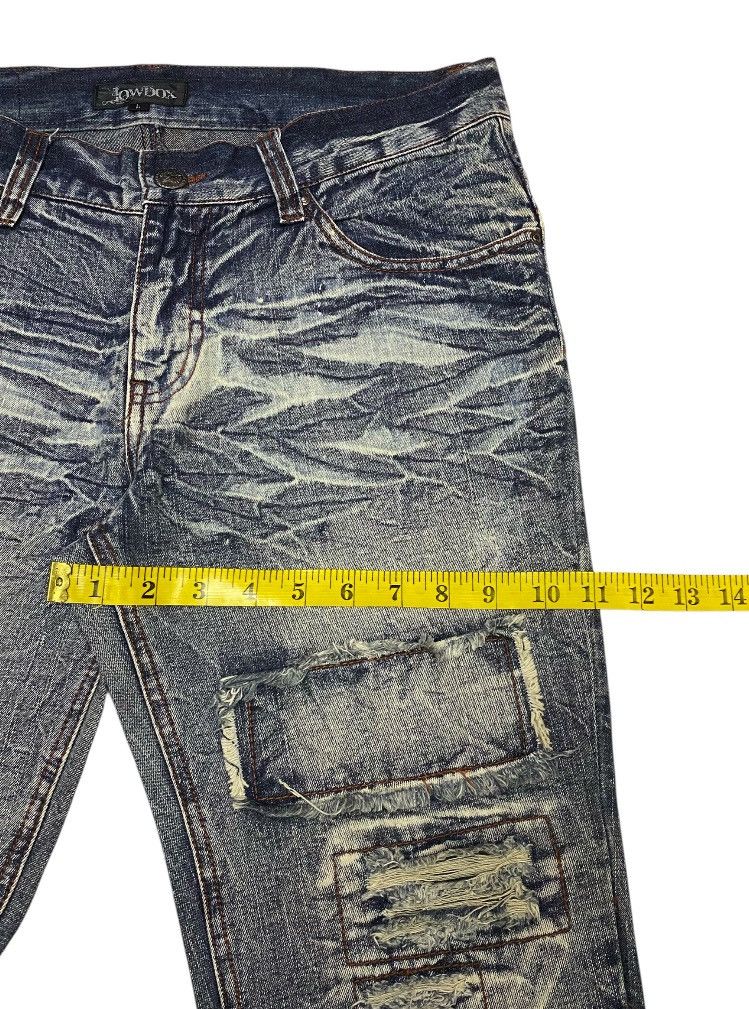 If Six Was Nine × Japanese Brand × LOWBOX LowBox Ripped Distressed Denim Punk Rock Undercover Inspired Size US 32 / EU 48 - 18 Thumbnail