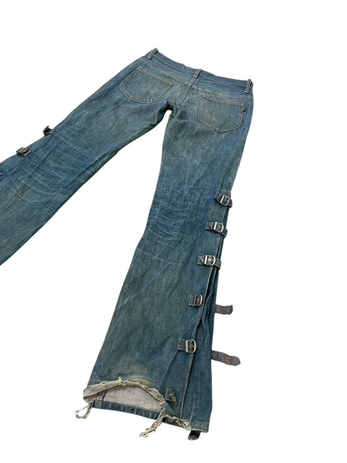 Japanese Brand Flare Jeans Morgan Homme Faded Boot Cut Chrome hearts 2🟦7 Size US 32 / EU 48 - 1 Thumbnail