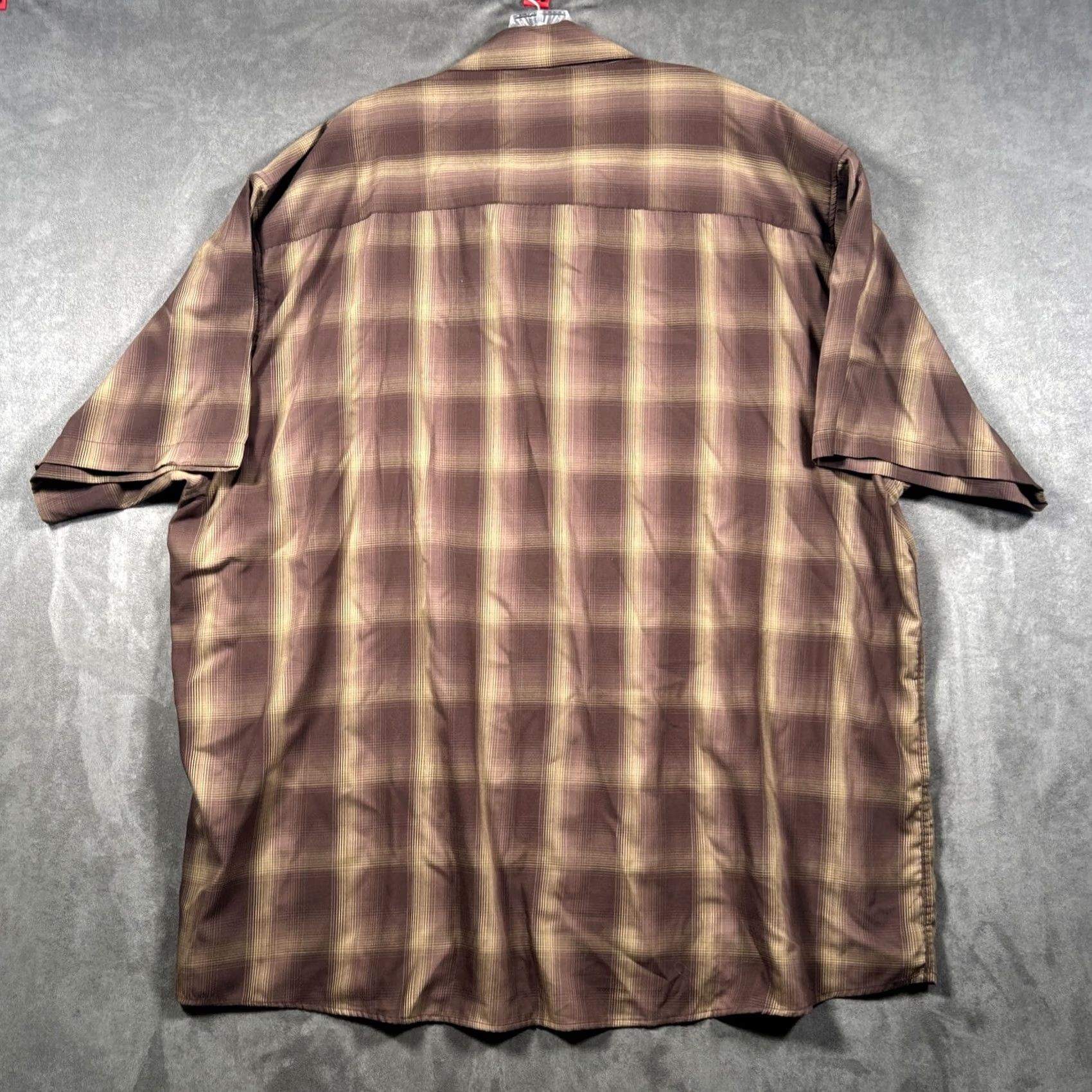 Vintage Dixxon Flannel Shirt Mens 5XL "The Wyatt" Brown Plaid Long Sleeve Pearl Snap Size US XXL / EU 58 / 5 - 6 Thumbnail